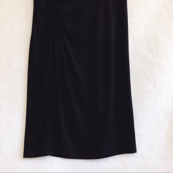 Lea & Viola Black Knotted Front T-Shirt Dress - Picture 5 of 7